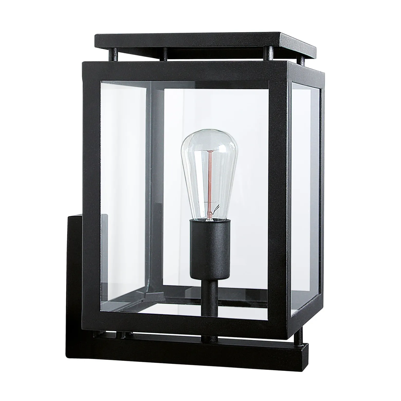 Aplique de exterior de Vecht, 37 cm, negro