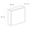 Aplique de exterior Dukan IP65, 2 luces