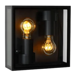 Aplique de exterior Dukan IP65, 2 luces