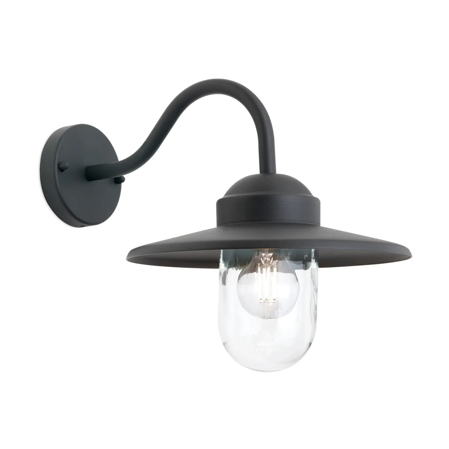 Aplique de exterior Edward en estilo vintage antracita