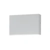 Aplique de exterior Egger LED Flatbox, blanco, 11x7 cm, aluminio