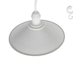 Aplique de exterior Enduro, blanco, acero, vidrio, IP44, E27