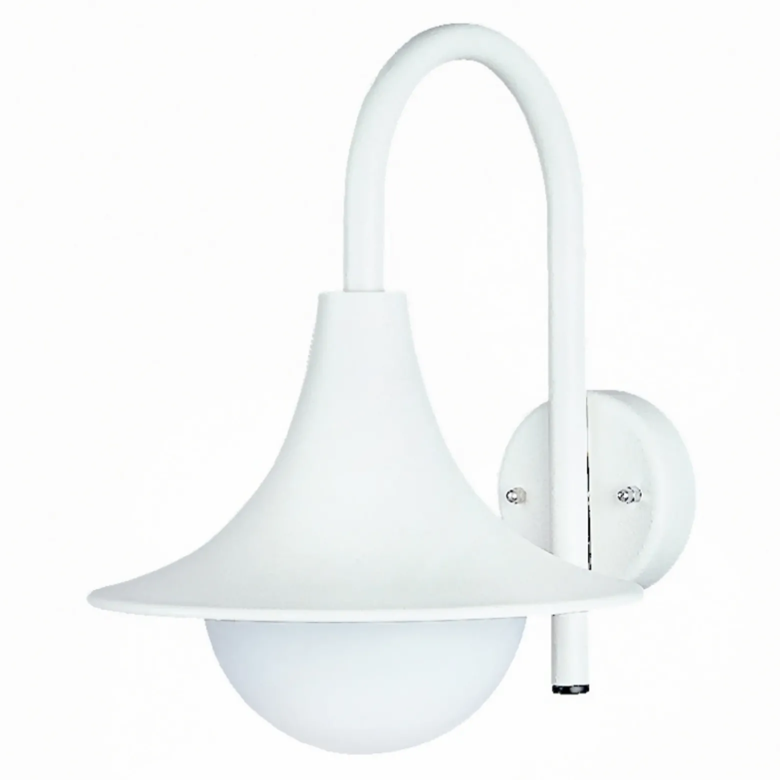 Aplique de exterior 167 en forma bonita, blanco