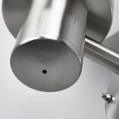 Aplique de exterior esférico «Samuel», de acero inoxidable