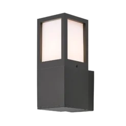 Aplique de exterior Facado 2 Square, aluminio, gris oscuro, E27