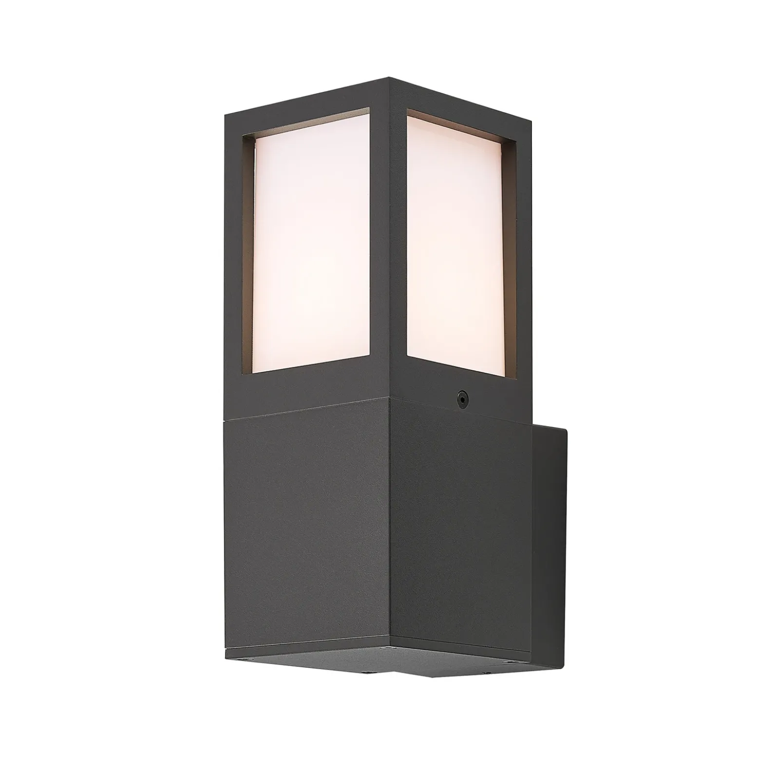Aplique de exterior Facado 2 Square, aluminio, gris oscuro, E27