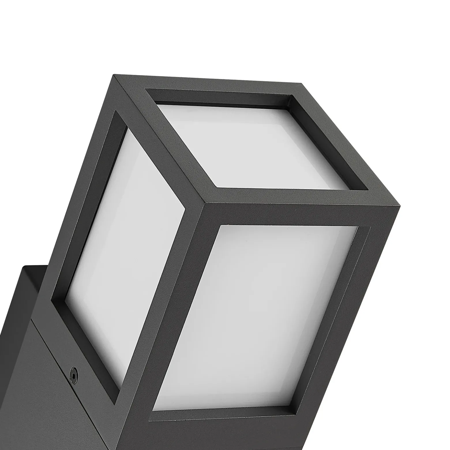 Aplique de exterior Facado 2 Square, aluminio, gris oscuro, E27