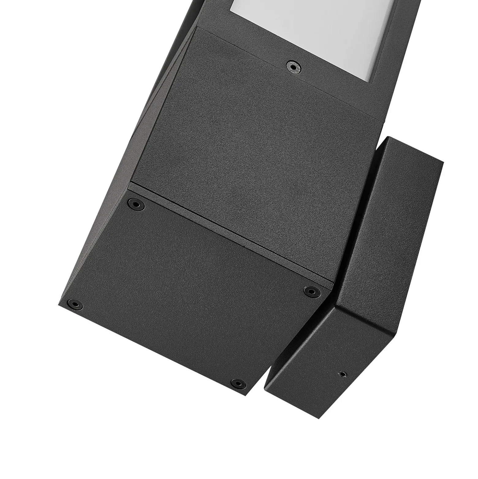 Aplique de exterior Facado 2 Square, aluminio, gris oscuro, E27