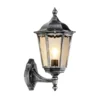 Aplique de exterior 1110 farol de pie negro-plata