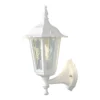 Aplique de exterior Firenze, blanco, portalámpara superior, 36 cm
