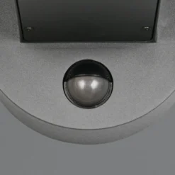 Aplique de exterior Fraser Sensor gris/aspecto hormigón, aluminio IP54 E27