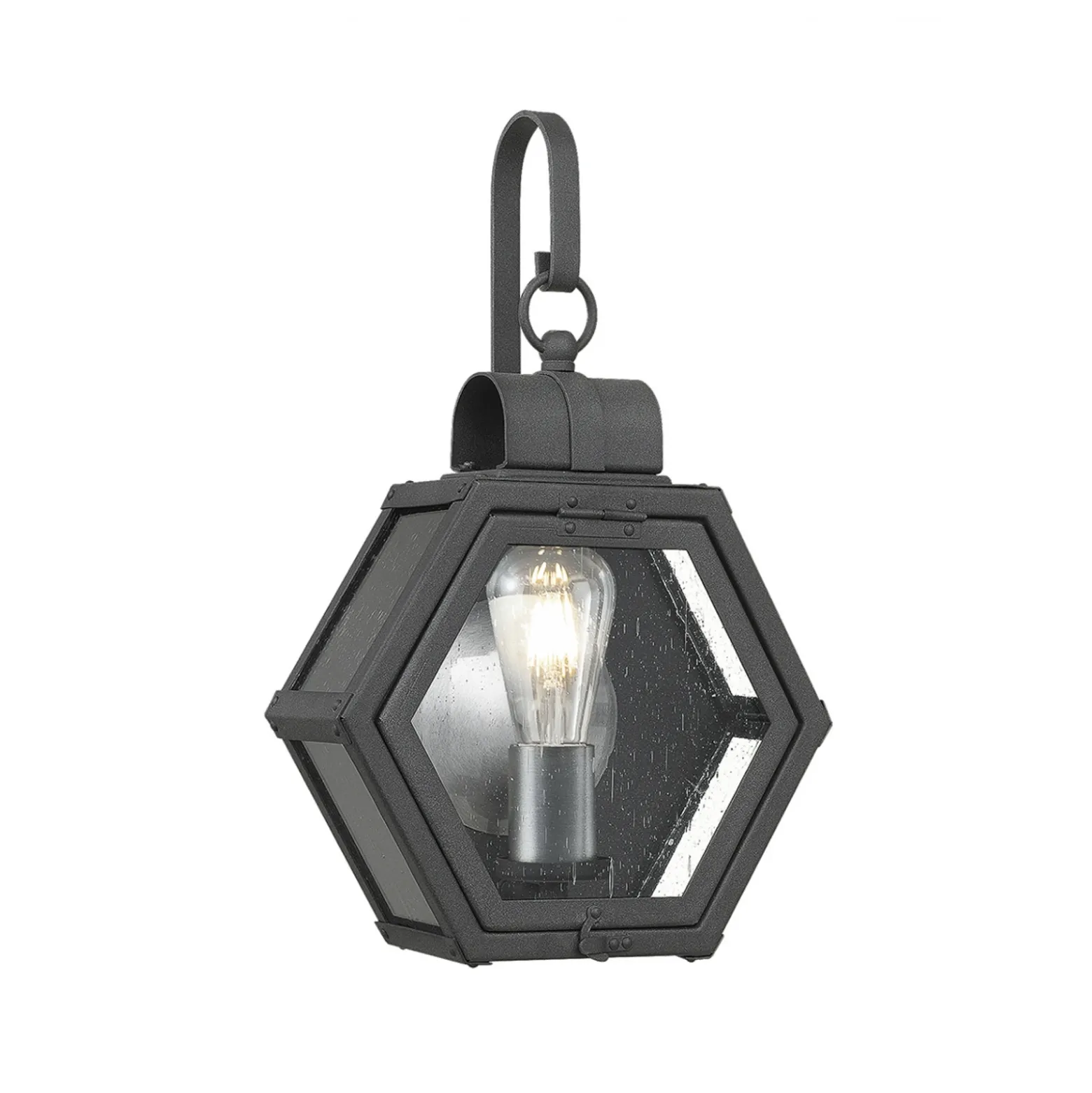 Aplique de exterior Heath ancho 26,7cm negro