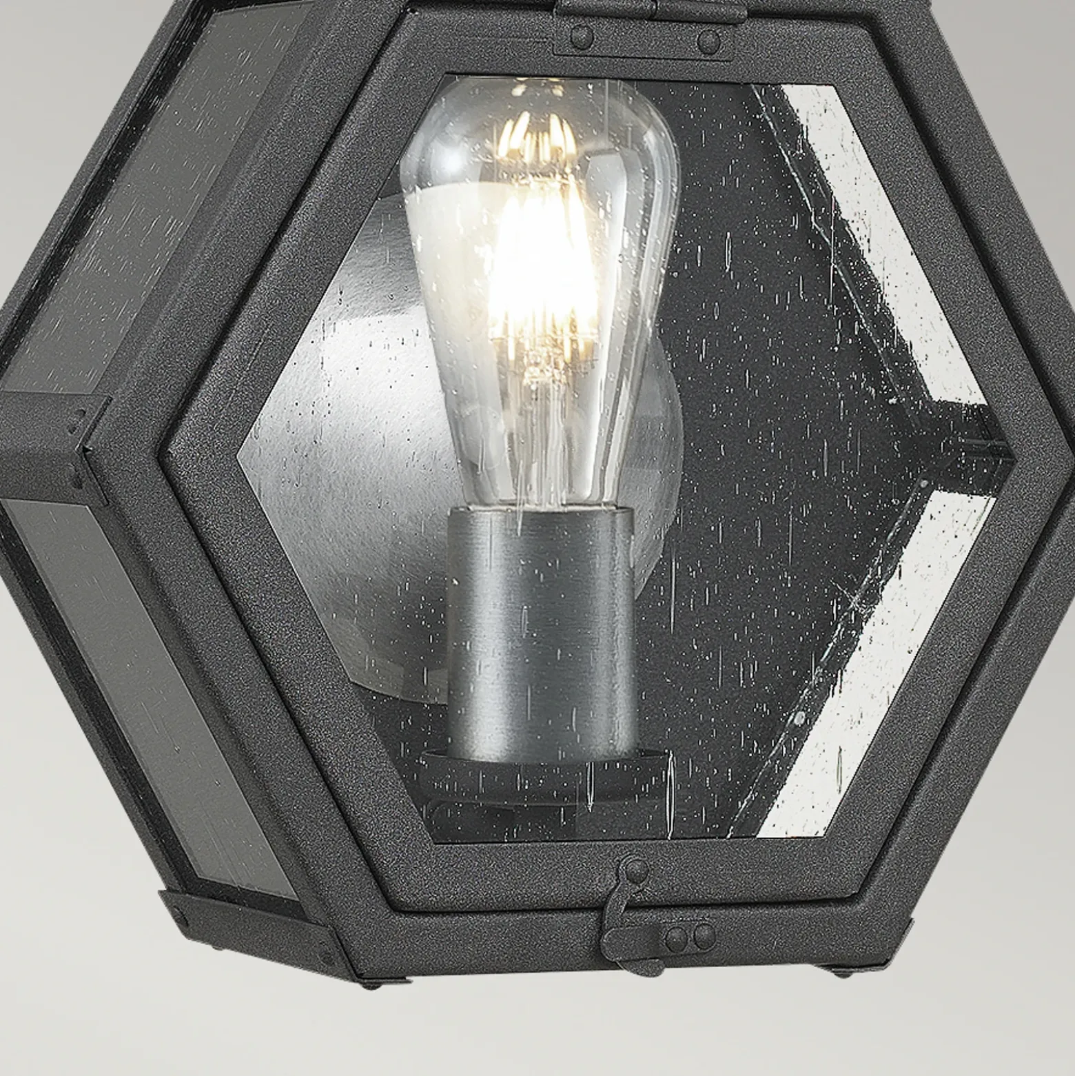 Aplique de exterior Heath ancho 26,7cm negro