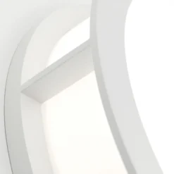 Aplique de exterior Henry, Ø 30cm blanco