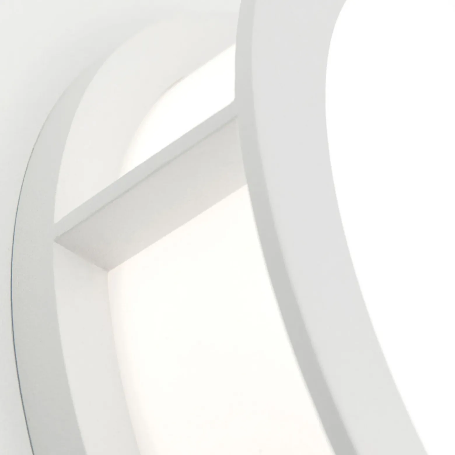 Aplique de exterior Henry, Ø 30cm blanco