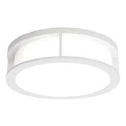 Aplique de exterior Henry, Ø 30cm blanco