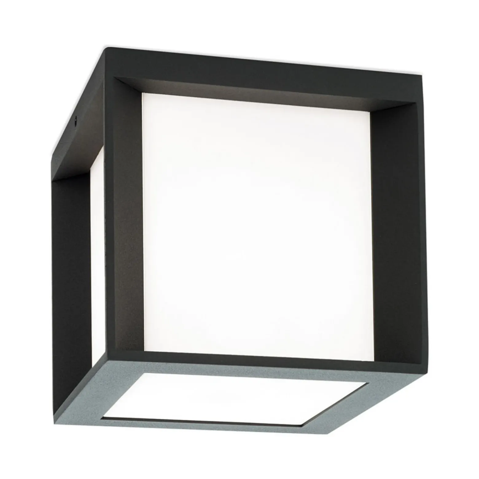 Aplique de exterior Henry, 16x16x16cm antracita
