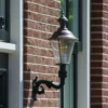 Aplique de exterior Hoorn, portalámpara superior, verde