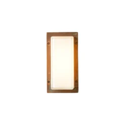 Aplique de exterior Ice Cubic 3410, latón antiguo