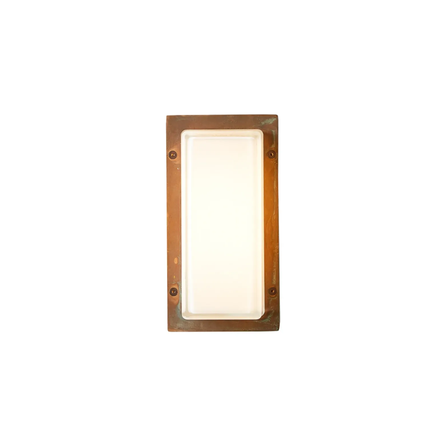 Aplique de exterior Ice Cubic 3410, latón antiguo