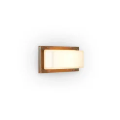 Aplique de exterior Ice Cubic 3410, latón antiguo
