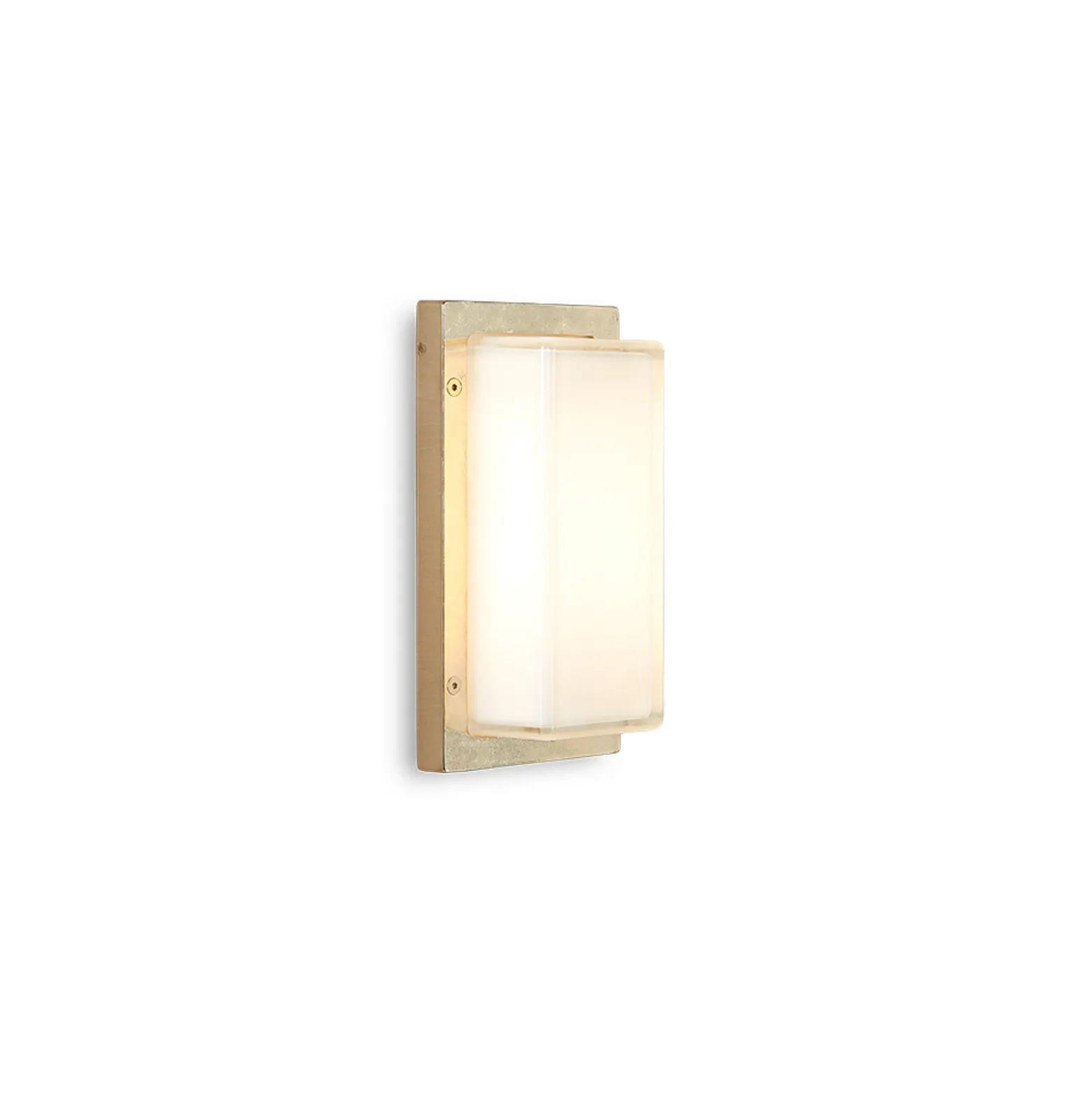 Aplique de exterior Ice Cubic 3410, latón natural