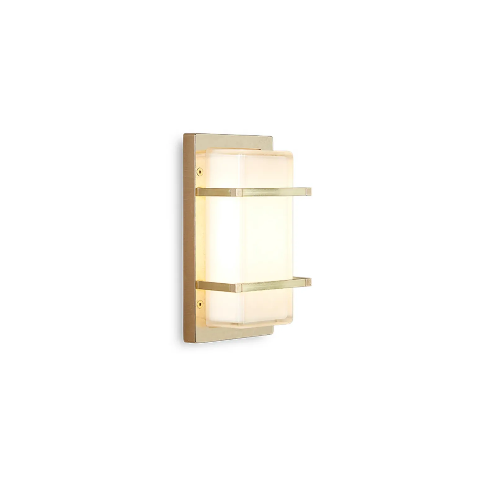 Aplique de exterior Ice Cubic 3415, latón natural