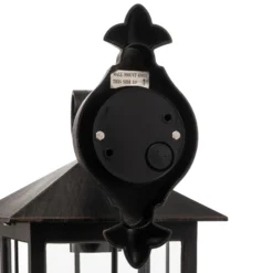 Aplique de exterior Ida de Lindby, color óxido, farol, 34 cm, E27
