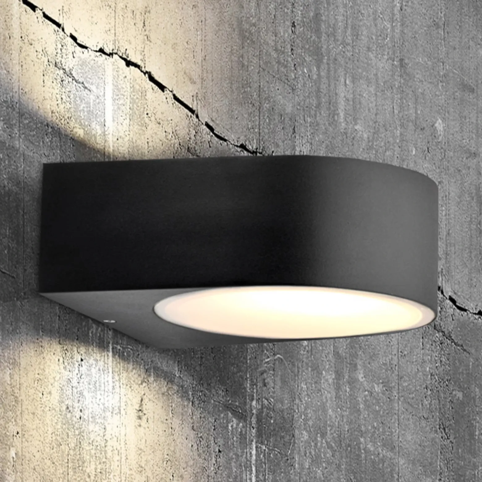 Aplique de exterior intemporal Tyler negro
