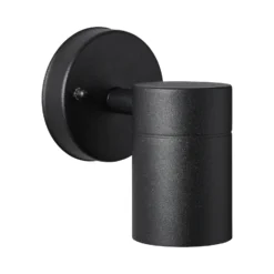 Aplique de exterior Jandy down, fijo, negro, metal, GU10