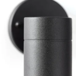 Aplique de exterior Jandy down, fijo, negro, metal, GU10