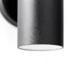 Aplique de exterior Jandy up/down, negro, metal, cristal, GU10