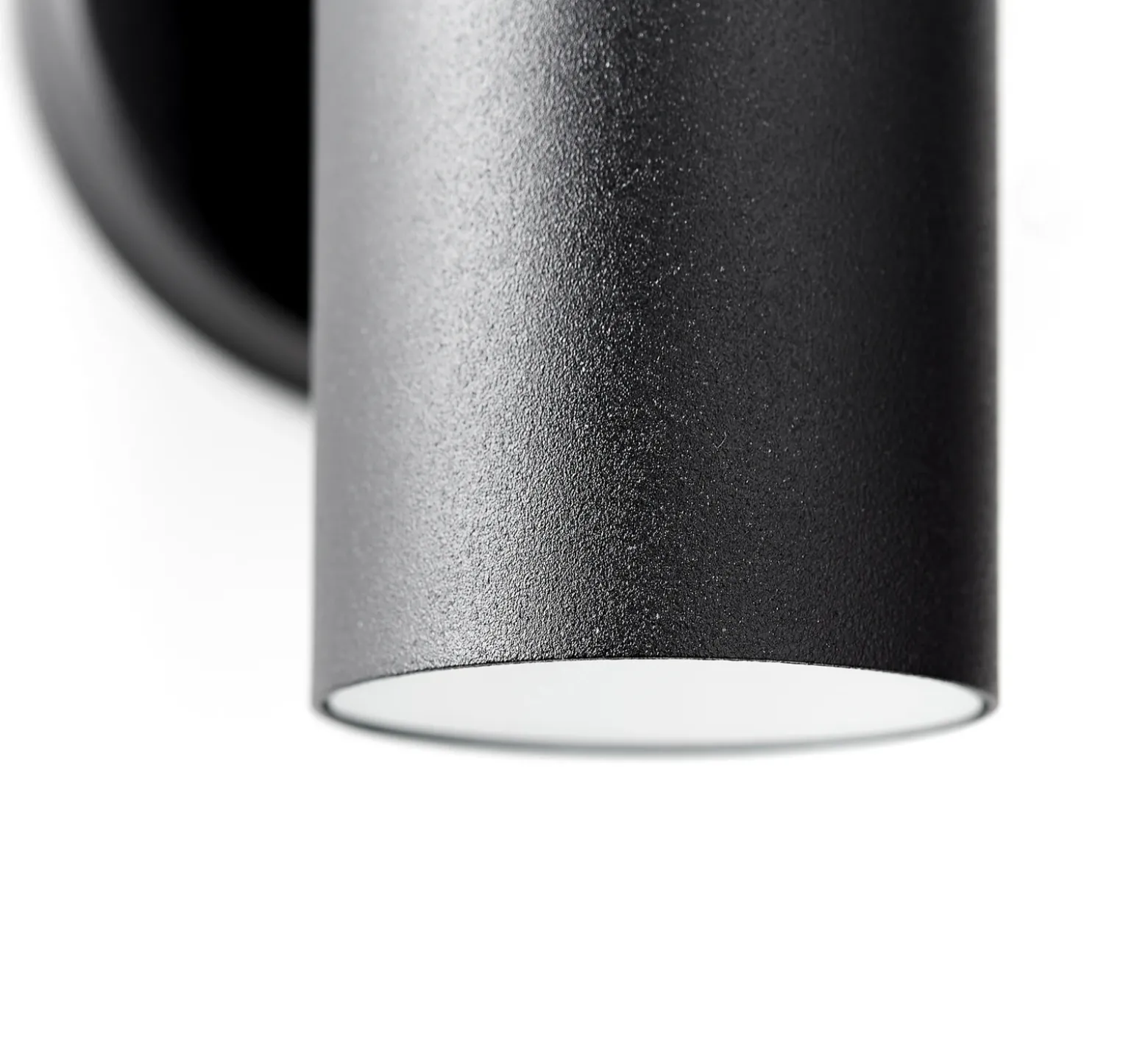 Aplique de exterior Jandy up/down, negro, metal, cristal, GU10