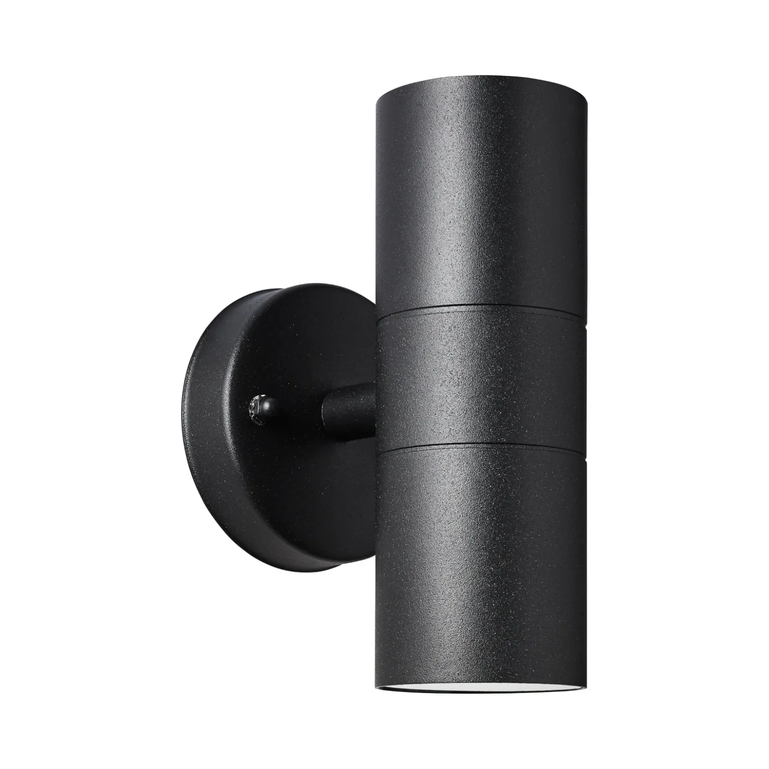 Aplique de exterior Jandy up/down, negro, metal, cristal, GU10