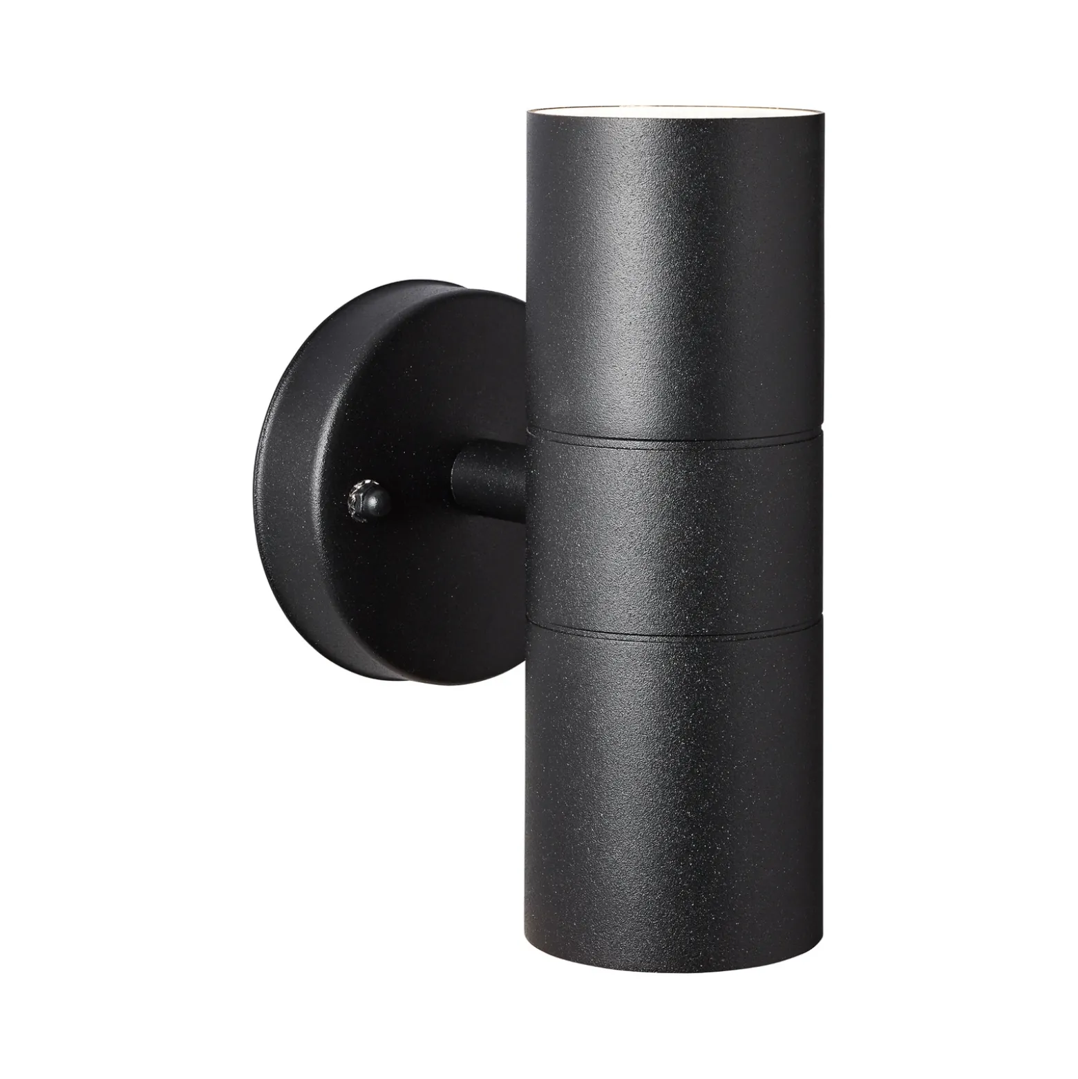Aplique de exterior Jandy up/down, negro, metal, cristal, GU10