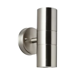 Aplique de exterior Jandy up/down color acero inoxidable, metal, GU10