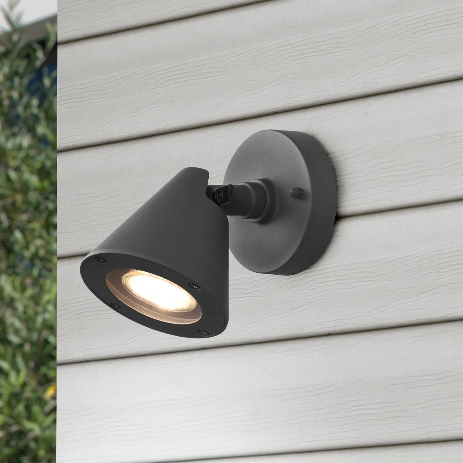 Aplique de exterior Kaveri de aluminio, antracita