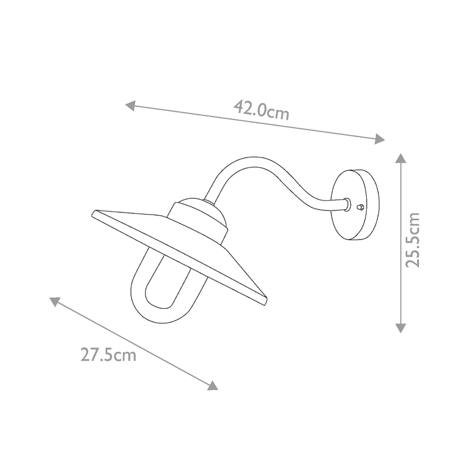 Aplique de exterior Klampenborg, verde, farol, acero inoxidable