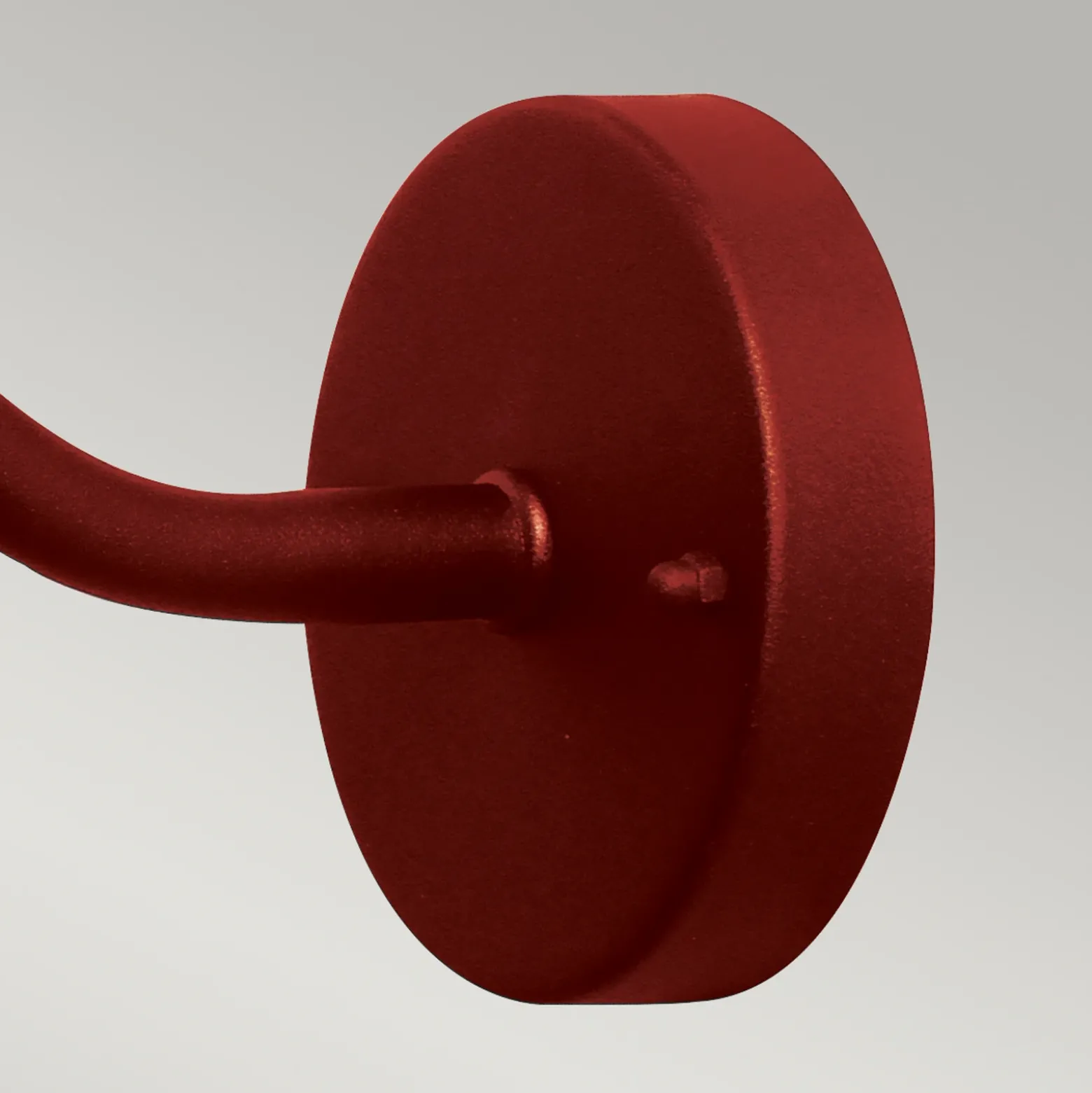 Aplique de exterior Klampenborg, roja, farol, acero inoxidable, IP44