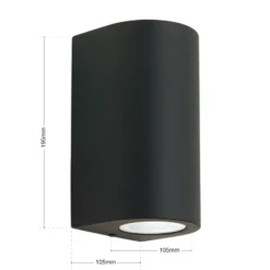 Aplique de exterior Laurenz, up- y downlight