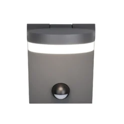 Aplique de exterior LED Adour, antracita, sensor, inclinable, CCT