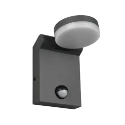 Aplique de exterior LED Adour, antracita, sensor, inclinable, CCT