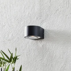 Aplique de exterior LED CMD 9029 con lentes de cristal