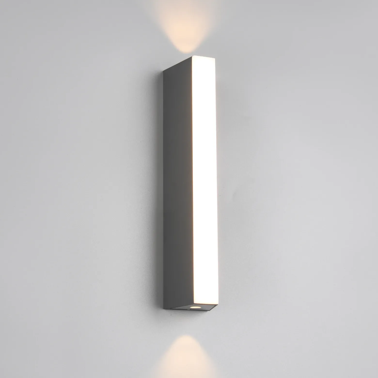 Aplique de exterior LED Marne, altura 30 cm, up y downlight