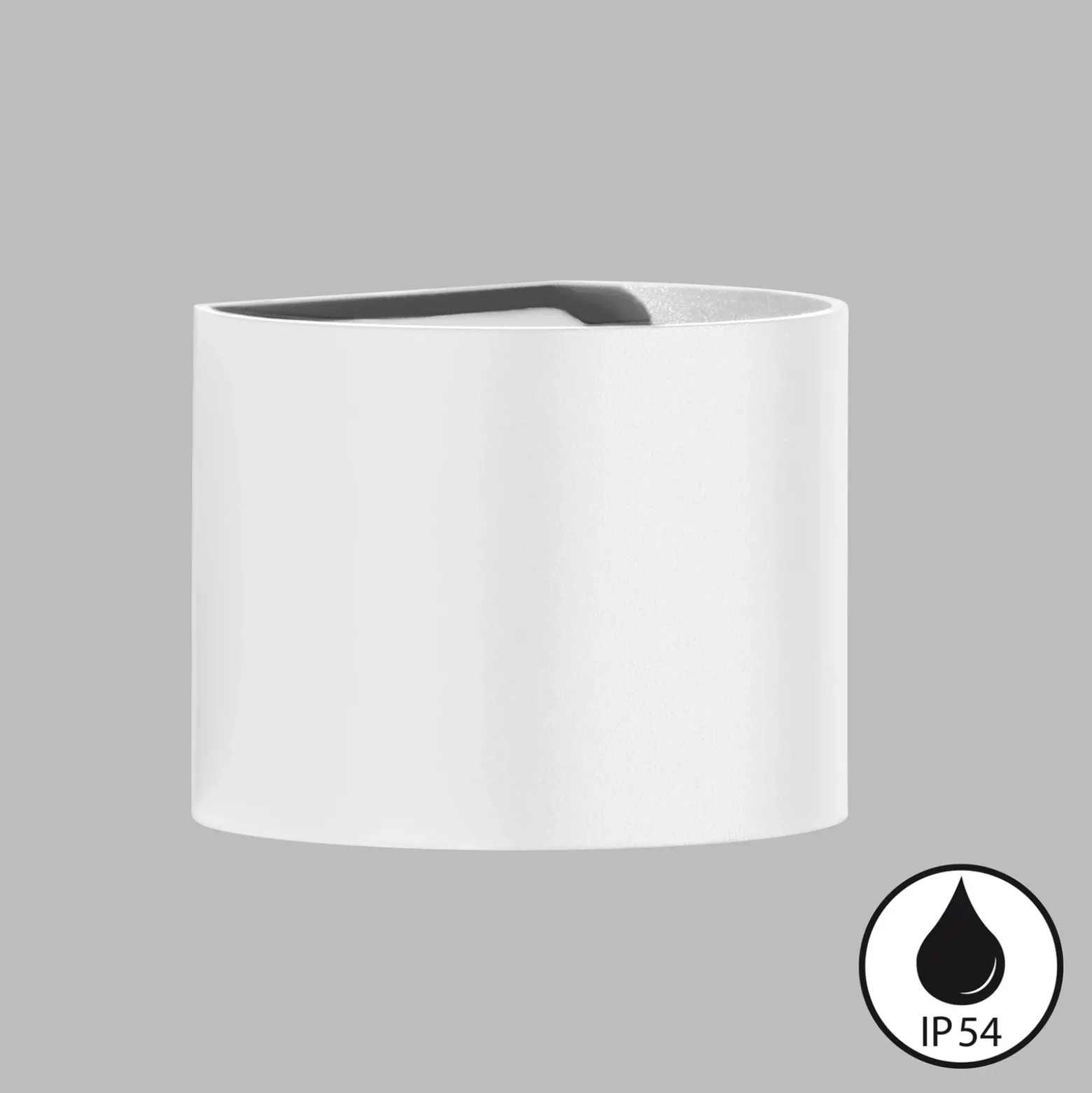 Aplique de exterior LED Matteo, blanco, ancho 14 cm, 2 luces.