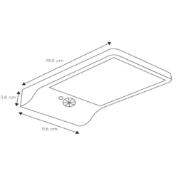Aplique de exterior LED solar Basic con sensor
