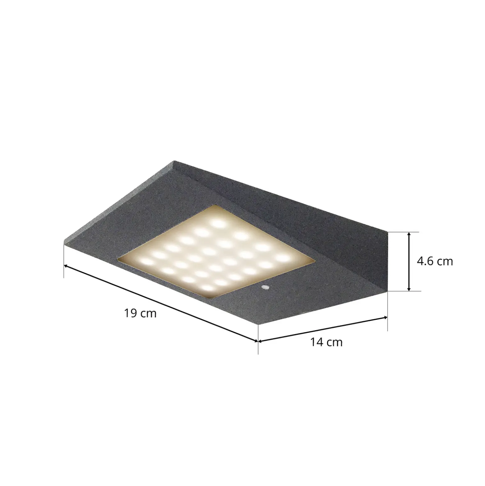 Aplique de exterior LED solar CMD 9019 con sensor