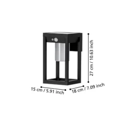 Aplique de exterior LED solar Martano con sensor