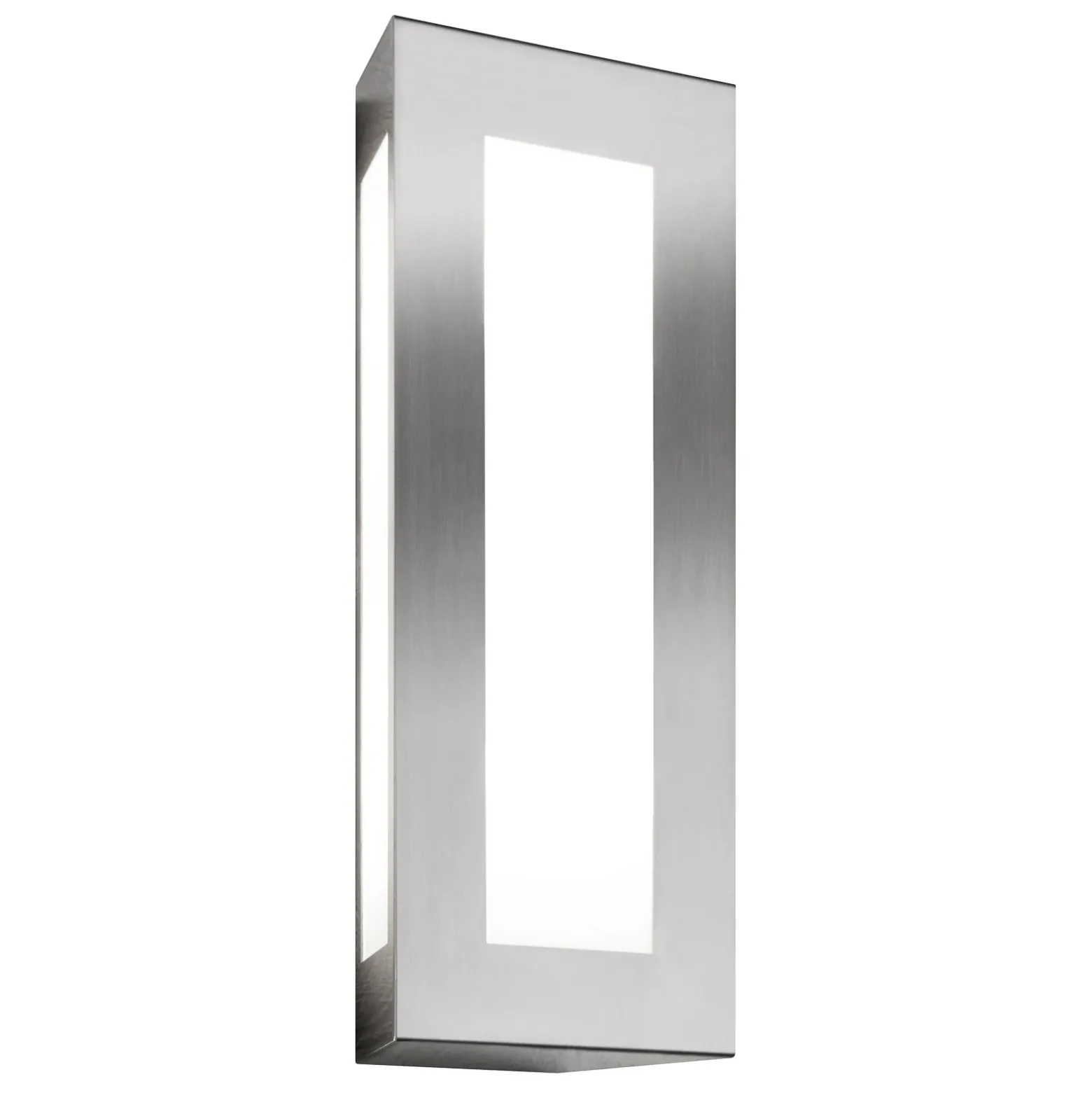 Aplique de exterior Lija de acero inoxidable en forma alargada