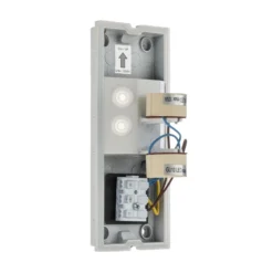 Aplique de exterior Lindby Aluvo, blanco, 16 cm, IP65, estriado
